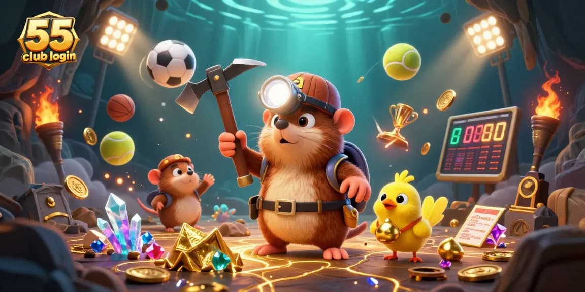 Join the adventure with the 55 club login, mining gold while competing in exciting sports betting.