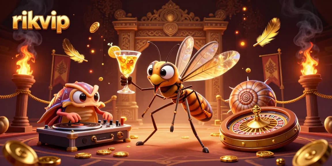 Experience the thrill of rikvip with lively casino elements in an ultra-detailed 3D scene.