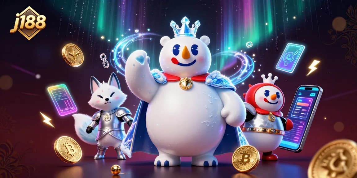 Experience thrilling gameplay with j188 in a captivating 3D casino scene featuring engaging characters and vibrant elements.