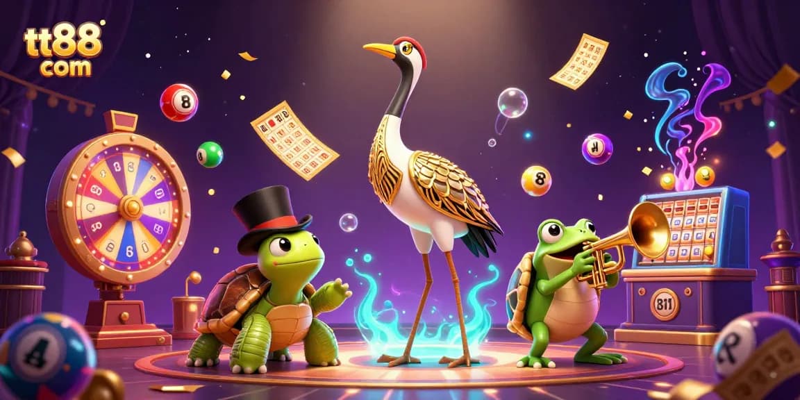Experience excitement at tt88 com with vibrant casino characters in a stunning 3D scene.