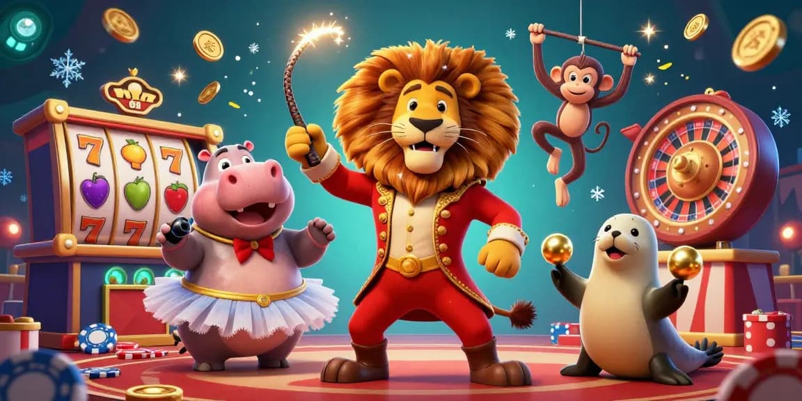 Experience the thrill of Win678 with captivating 3D casino characters in an exciting gaming scene.