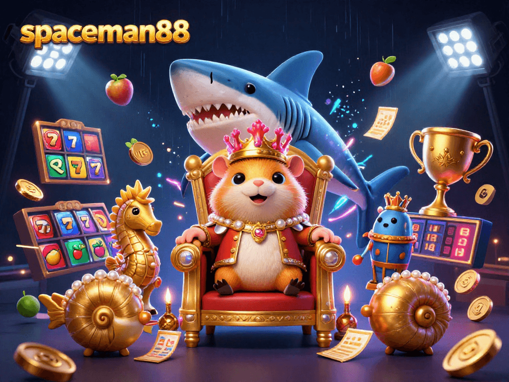 Win big today with spaceman88 as the golden hamster king leads a vibrant slot adventure!