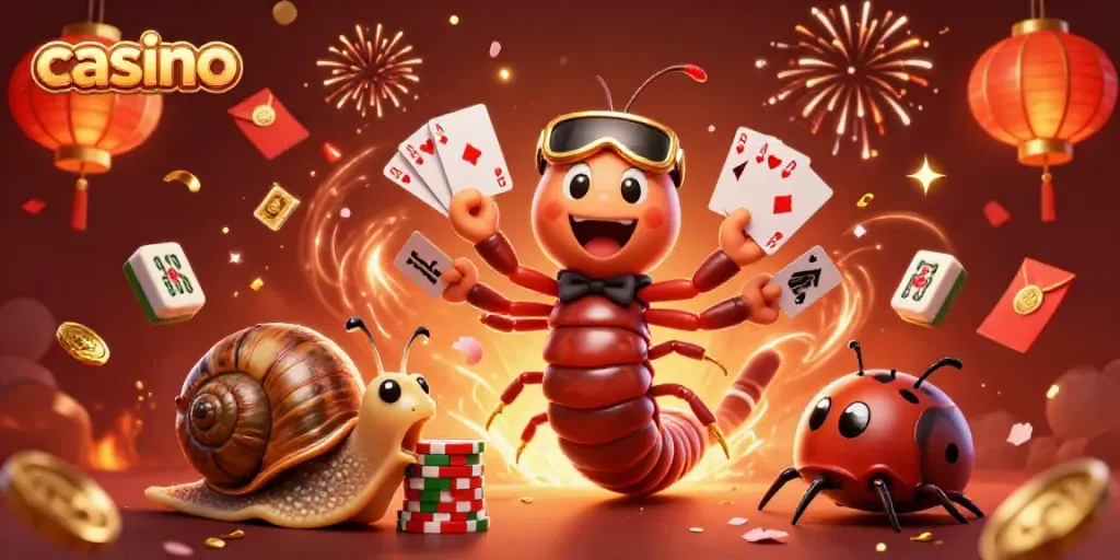 Engage in thrilling casino gameplay with a vibrant 3D illustration showcasing a dealer and high-rollers