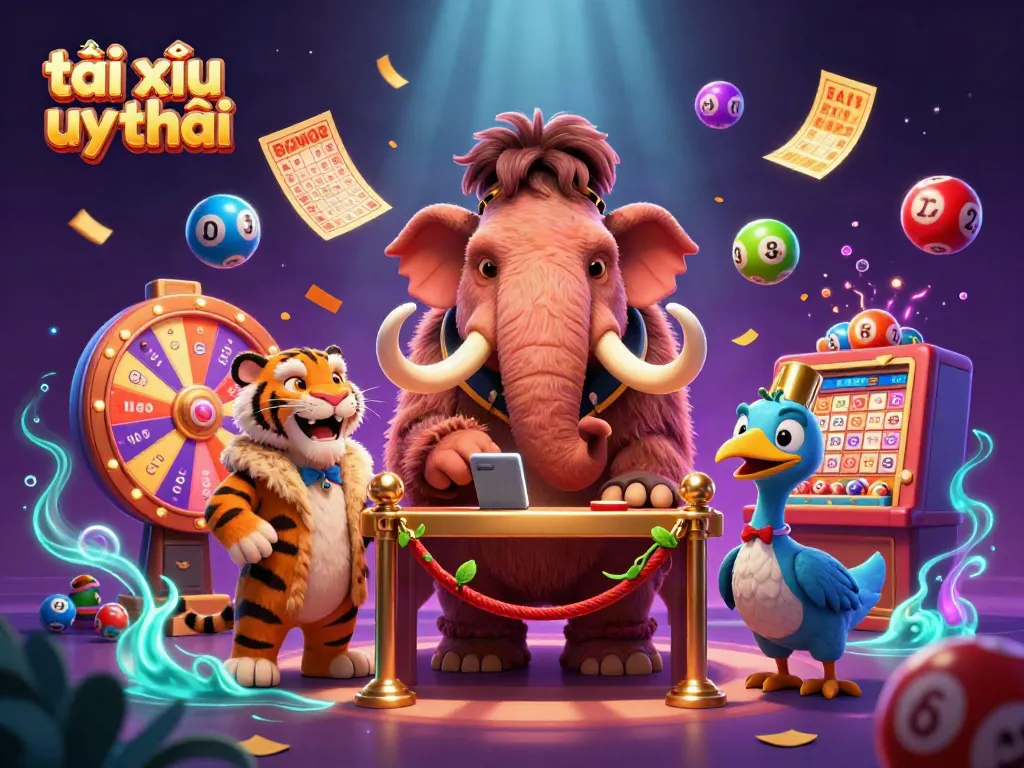 Experience the thrilling world of tài xỉu uy tín with vibrant characters and dynamic game elements.
