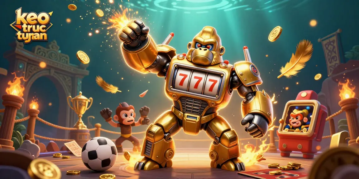 Experience dynamic sports betting with keo truc tuyen's immersive illustration showcasing thrilling action.