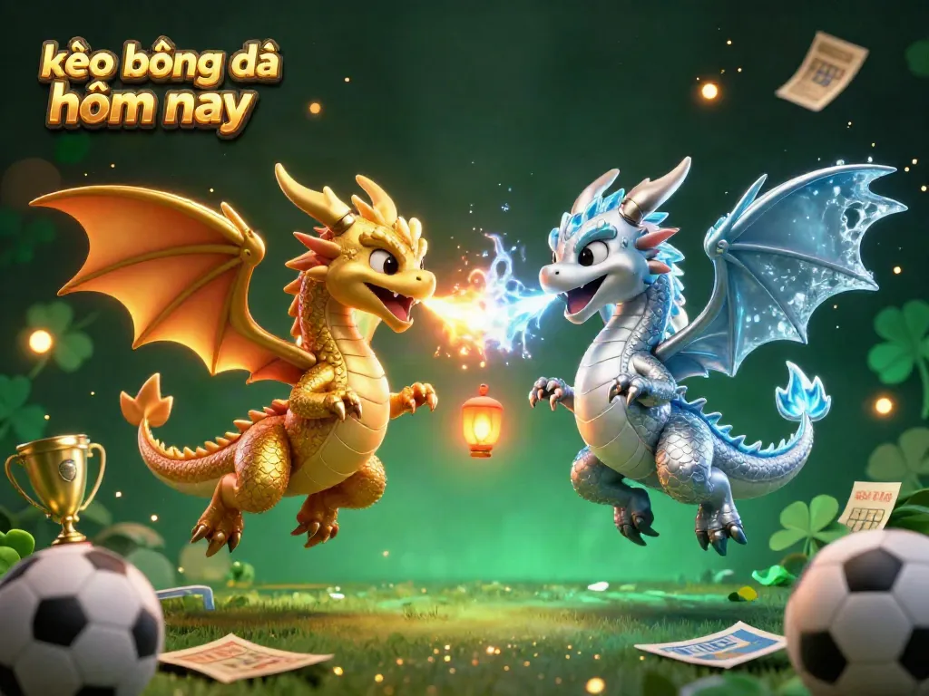 Experience kèo bóng đá hôm nay with dynamic sports action showcasing dragons and betting elements.