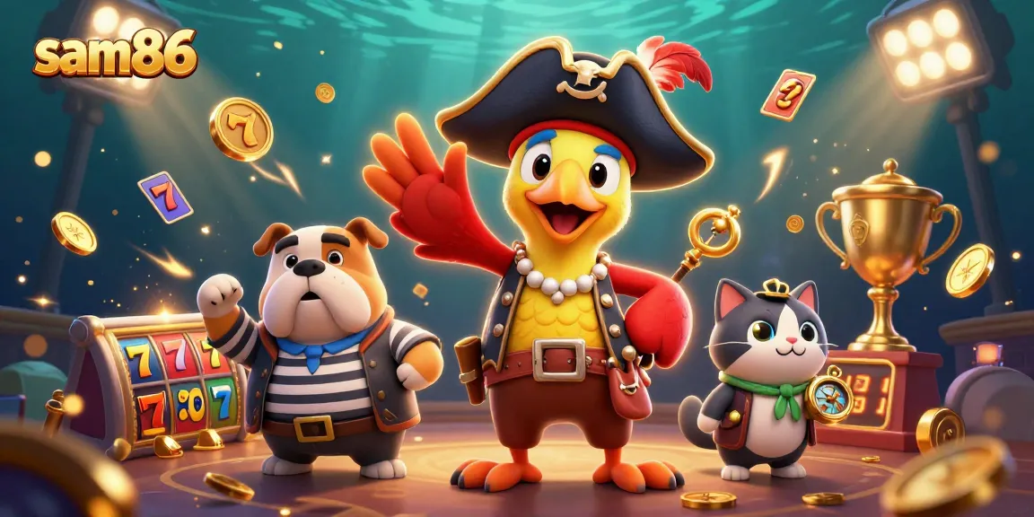 Join the exciting adventures of sam86 as our pirate crew navigates through thrilling casino slots and jackpots!