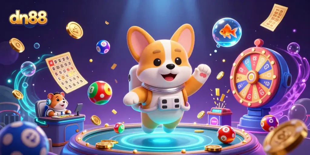 dive into innovative gameplay at dn88 with a vibrant 3D space casino featuring unique characters and exciting elements