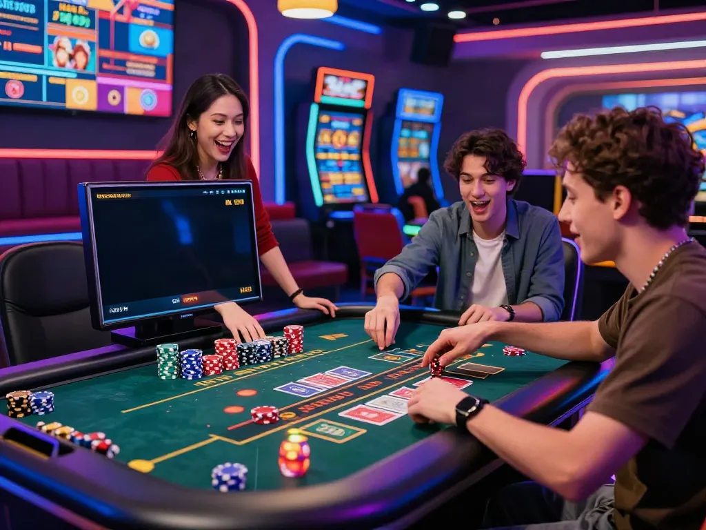 Exciting live gaming scene at https://nbet.page/, featuring a player engaging with a dealer at a casino table.