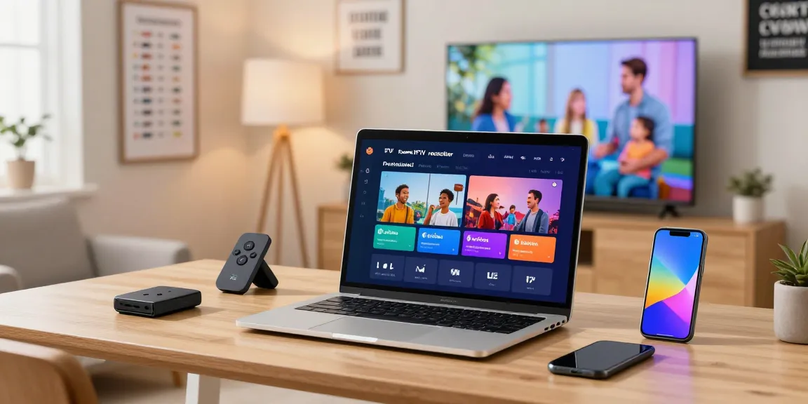“Local business owner optimizing smart IPTV services, demonstrating community trust and professional expertise.”