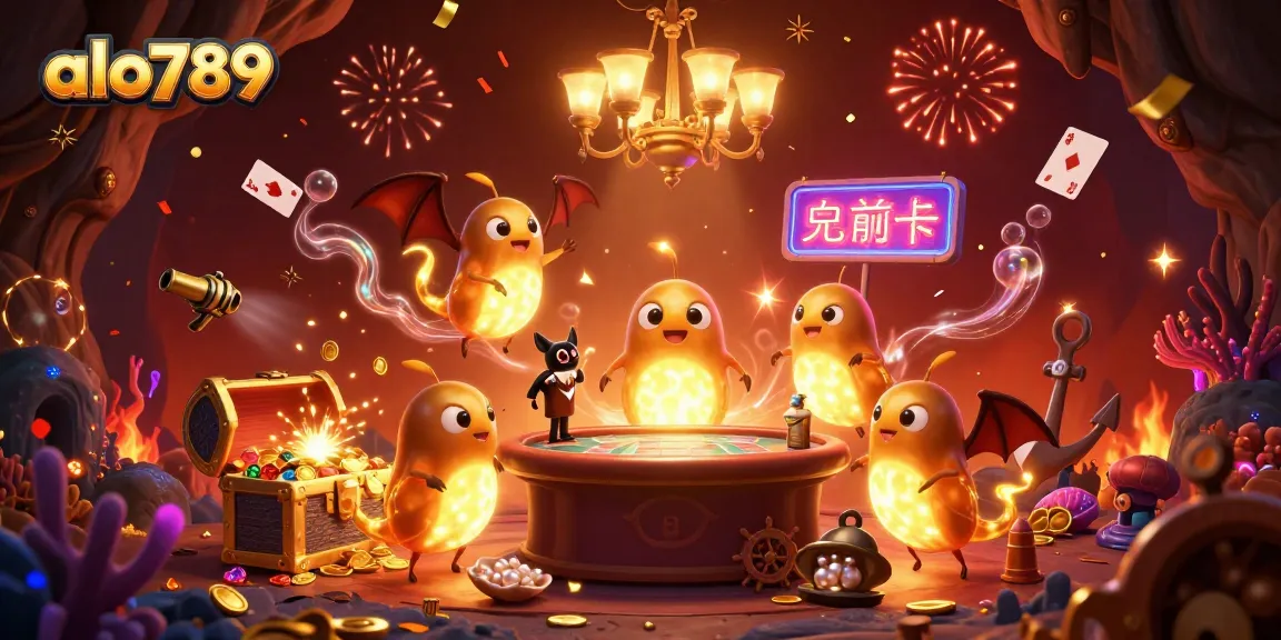 Join the excitement at alo789 with a vibrant casino scene featuring dynamic glowworms and rich gaming elements.