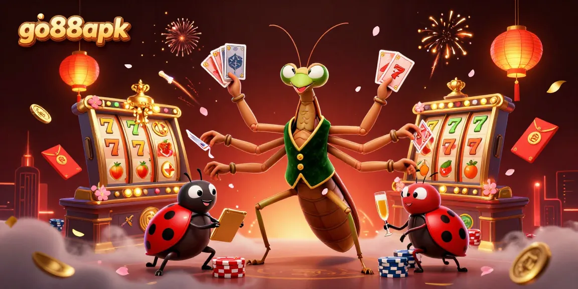 Engage in vibrant gameplay with go88apk, featuring a lively mantis dealer and high-stakes action.