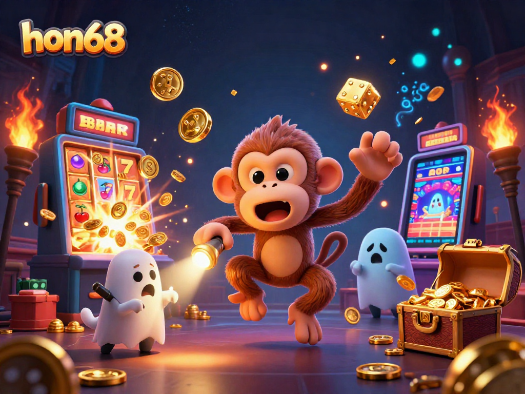 Experience the thrill of winning big at hon68 with slots, golden coins, and jackpot action!