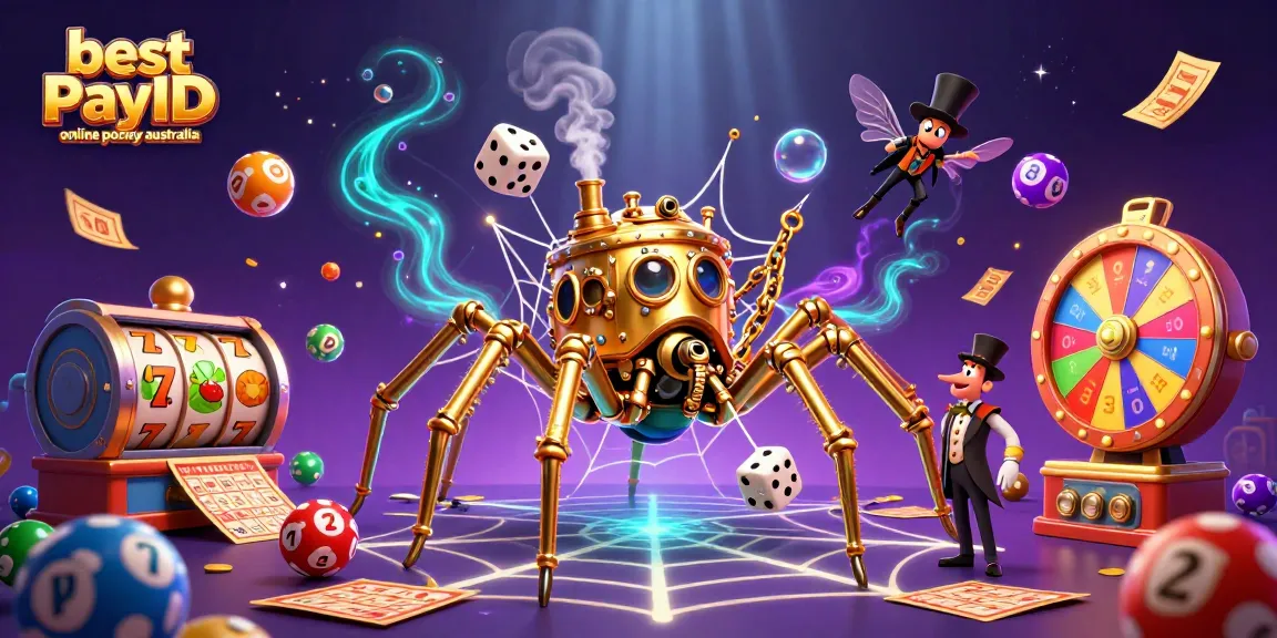 Engage in the best PayID online pokies Australia with a lively steampunk casino scene featuring unique game elements.