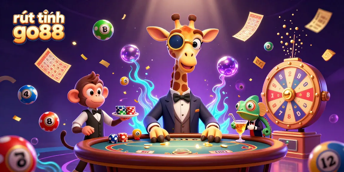 Experience the excitement of rút tiền go88 with vibrant colors and dynamic gambling elements.