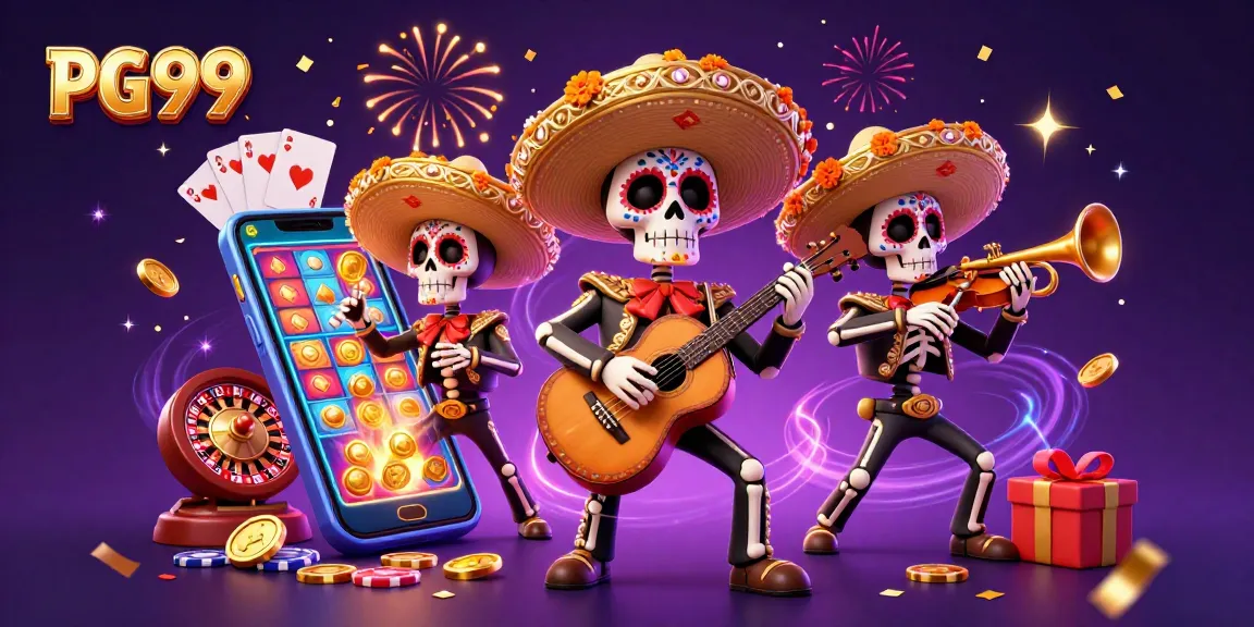 Experience immersive fun in PG99 with vibrant mariachi skeletons and exciting casino elements.